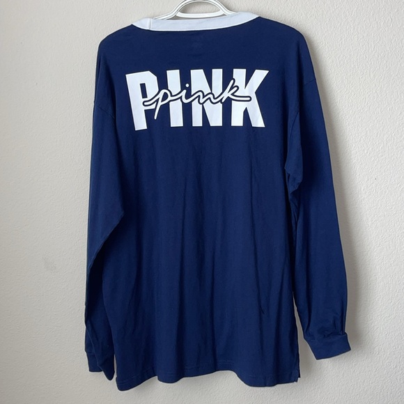 PINK navy blue long sleeve - Picture 4 of 4